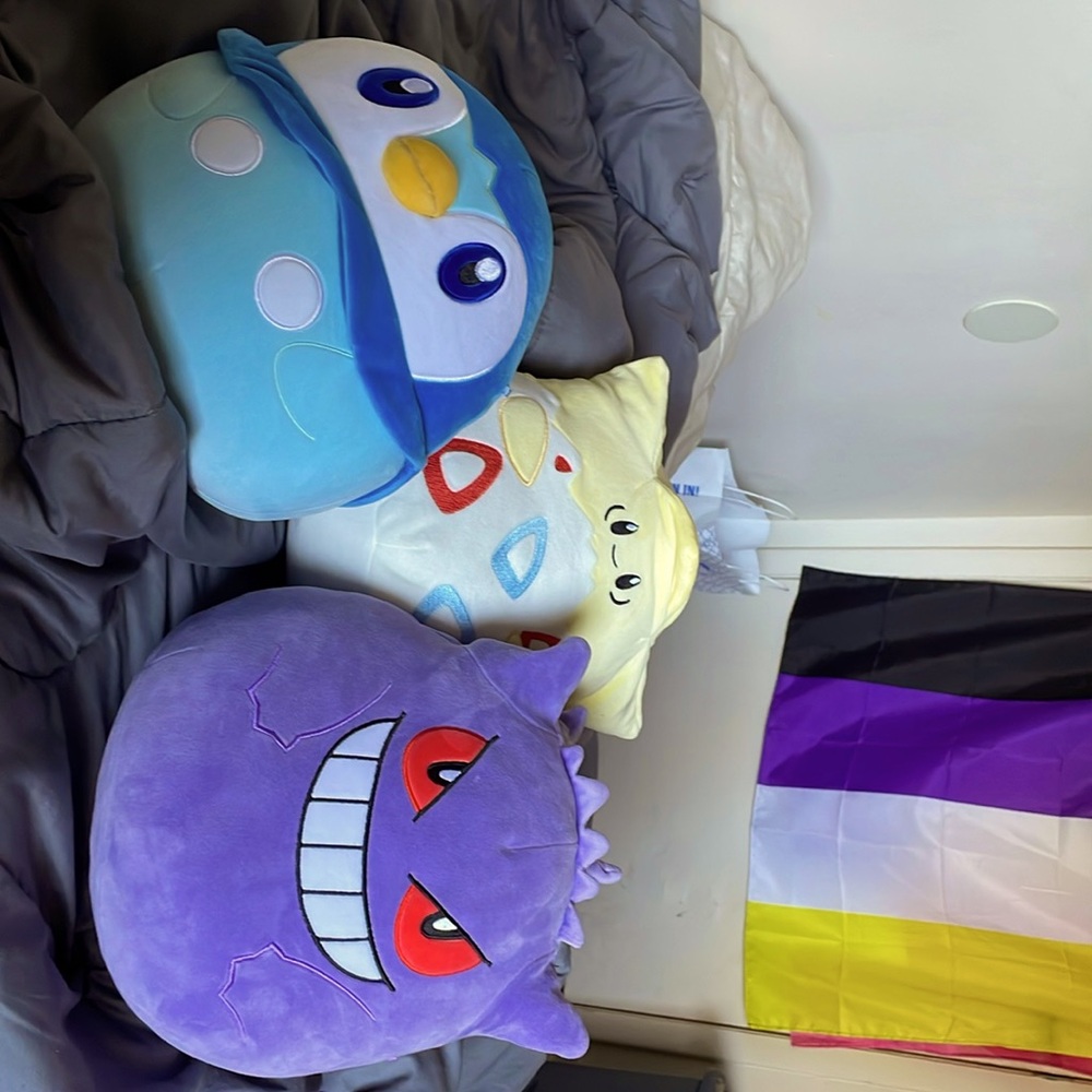 Pokémon Squishmallows. Togepi, Piplup, and Ganger. 12 inches